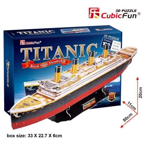 Puzzle 3D Titanic Duży Cubic Fun Puzzle 3D Titanic Duży Cubic Fun