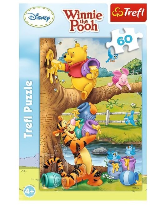 Puzzle 60 elementów Kubuś Puchatek Małe co nieco Trefl Puzzle 60 elementów Kubuś Puchatek Małe co nieco Trefl