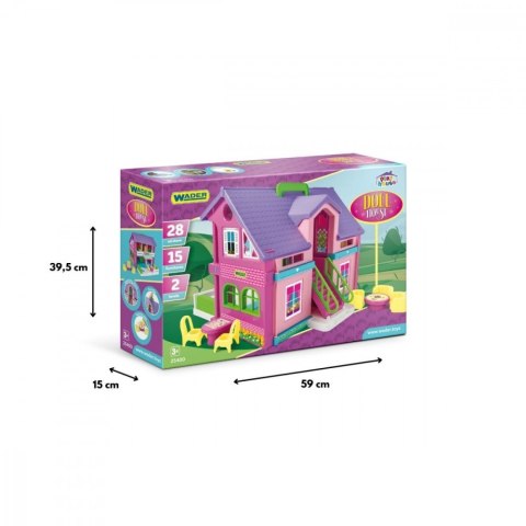 Domek dla lalek 37 cm Play House pudełko Wader Domek dla lalek 37 cm Play House pudełko Wader