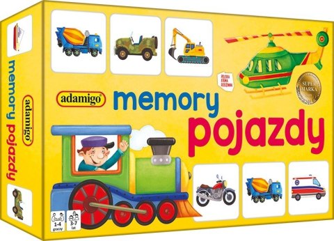 Gra Memory mini - pojazdy Adamigo Gra Memory mini - pojazdy Adamigo