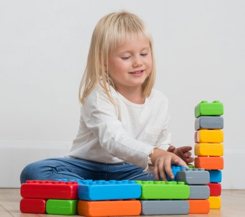 Klocki budowlane Cegła Junior 40 elementów Okna + Drzwi Marioinex Klocki budowlane Cegła Junior 40 elementów Okna + Drzwi Marioinex