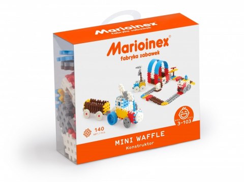 Klocki waffle mini 140 sztuk chłopiec Marioinex Klocki waffle mini 140 sztuk chłopiec Marioinex