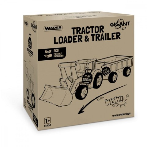 Ładowarka z przyczepą 117 cm Gigant Traktor Wader Ładowarka z przyczepą 117 cm Gigant Traktor Wader