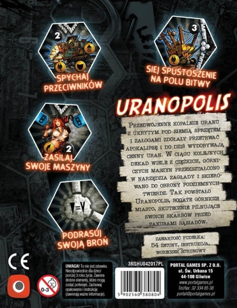 Neuroshima HEX 3.0 Uranopolis PL Portal Games Neuroshima HEX 3.0 Uranopolis PL Portal Games