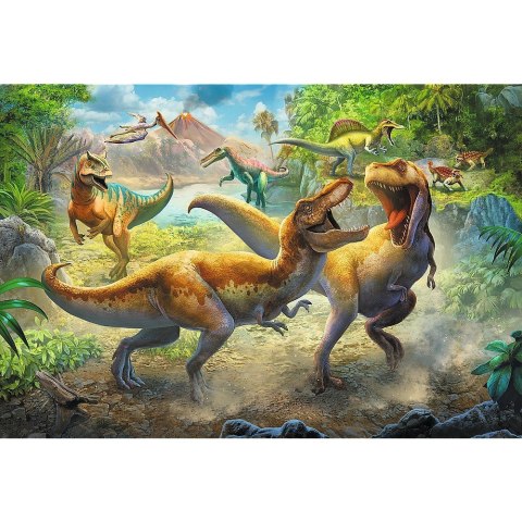 Puzzle 160 elementów Walczące Tyranozaury Trefl Puzzle 160 elementów Walczące Tyranozaury Trefl