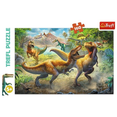 Puzzle 160 elementów Walczące Tyranozaury Trefl Puzzle 160 elementów Walczące Tyranozaury Trefl