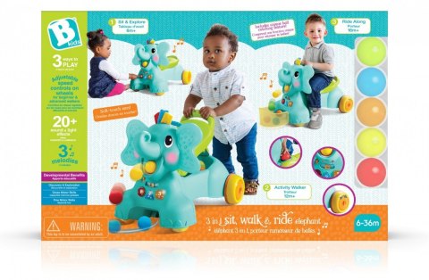 Jeździk Sensoryczny 3w1 Słoń Infantino B-kids Jeździk Sensoryczny 3w1 Słoń Infantino B-kids