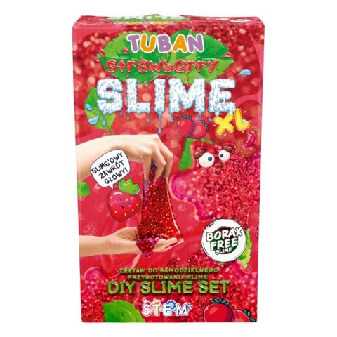 Masa plastyczna Zestaw super slime - Truskawka XL TUBAN Masa plastyczna Zestaw super slime - Truskawka XL TUBAN