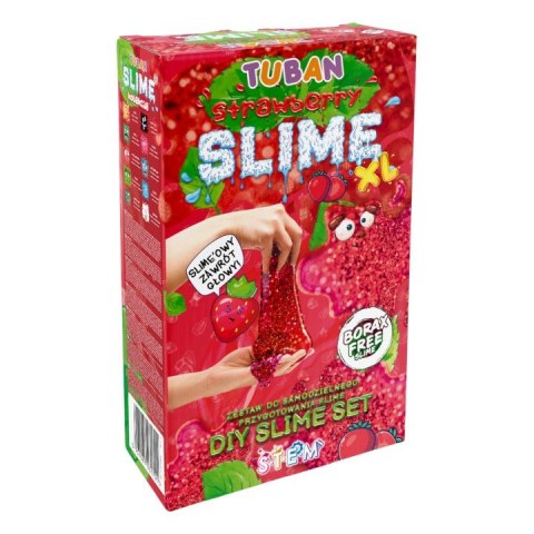 Masa plastyczna Zestaw super slime - Truskawka XL TUBAN Masa plastyczna Zestaw super slime - Truskawka XL TUBAN