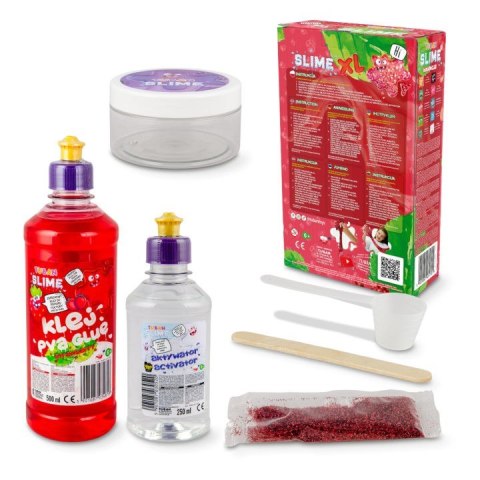 Masa plastyczna Zestaw super slime - Truskawka XL TUBAN Masa plastyczna Zestaw super slime - Truskawka XL TUBAN