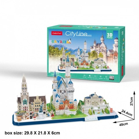 Puzzle 3D City Line Bawaria Cubic Fun Puzzle 3D City Line Bawaria Cubic Fun