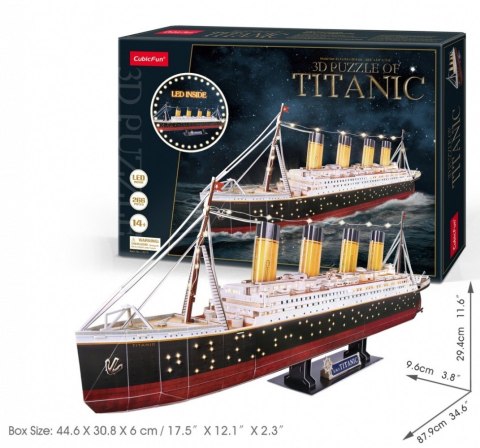 Puzzle 3D Titanic LED Cubic Fun Puzzle 3D Titanic LED Cubic Fun