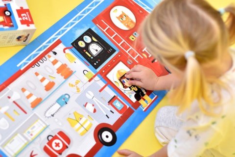 Puzzle z dziurką Wóz strażacki 23 elementy CzuCzu Puzzle z dziurką Wóz strażacki 23 elementy CzuCzu