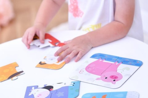 Układanka edukacyjna dla dzieci - Zestaw puzzli zwierzątka - CzuCzu - 2 latka + Układanka edukacyjna dla dzieci - Zestaw puzzli zwierzątka - CzuCzu - 2 latka +