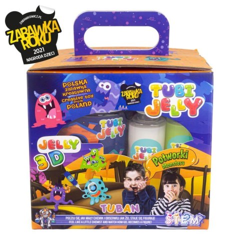 Zestaw Tubi Jelly 6 kolorów małe akwarium Potworki TUBAN Zestaw Tubi Jelly 6 kolorów małe akwarium Potworki TUBAN