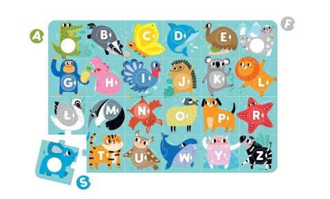 Duuuże puzzle z dziurką Alfabet CzuCzu Duuuże puzzle z dziurką Alfabet CzuCzu