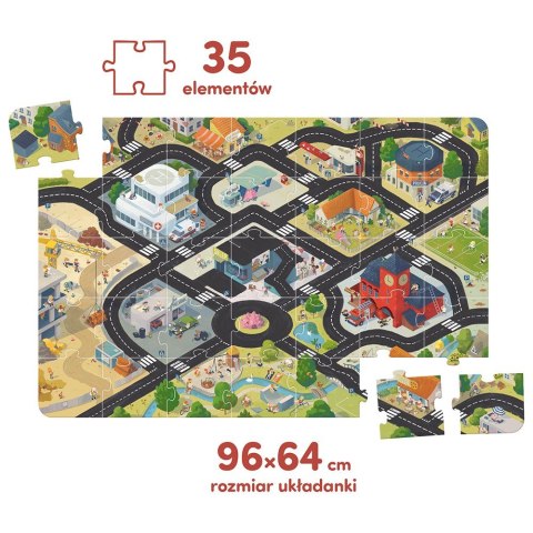 Duuuże puzzle - Droga dla pojazdów CzuCzu Duuuże puzzle - Droga dla pojazdów CzuCzu