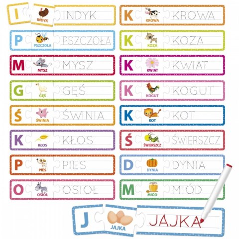Gra Carotina Bawię się, czytam i pisze - Farma Lisciani Gra Carotina Bawię się, czytam i pisze - Farma Lisciani