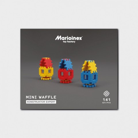 Klocki Mini Waffle Konstruktor 141 elementów Marioinex Klocki Mini Waffle Konstruktor 141 elementów Marioinex