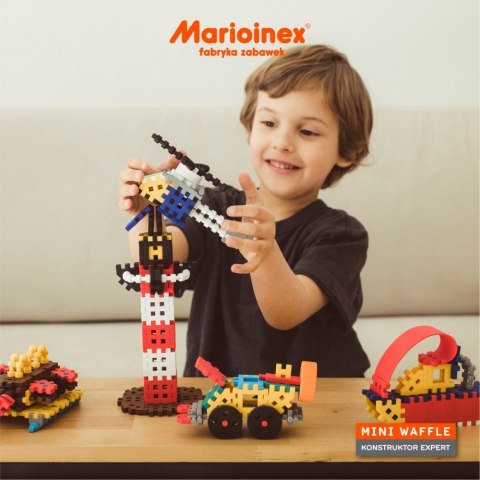 Klocki Mini Waffle Konstruktor Expert 501 elementów Marioinex Klocki Mini Waffle Konstruktor Expert 501 elementów Marioinex