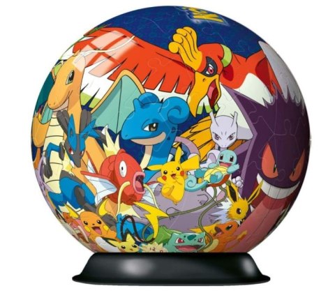 Puzzle 72 elementy 3D Kula, Pokemon Ravensburger Polska Puzzle 72 elementy 3D Kula, Pokemon Ravensburger Polska