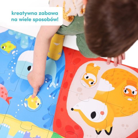 Układanka Duuuże puzzle z dziurką - Zwierzęta CzuCzu Układanka Duuuże puzzle z dziurką - Zwierzęta CzuCzu