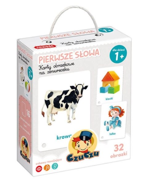 Karty obrazkowe na sznurku - Pierwsze słowa CzuCzu Karty obrazkowe na sznurku - Pierwsze słowa CzuCzu