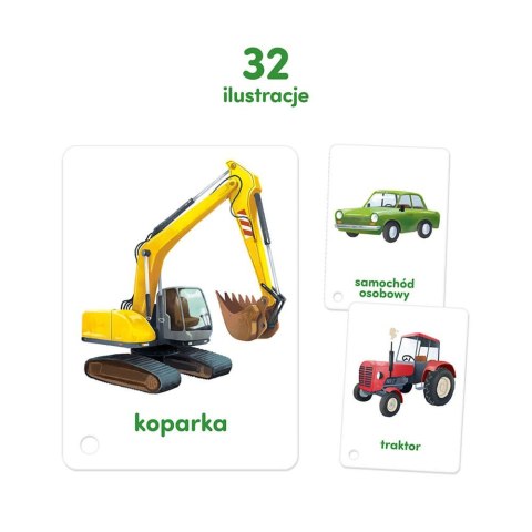 Karty obrazkowe na sznurku - Pojazdy CzuCzu Karty obrazkowe na sznurku - Pojazdy CzuCzu