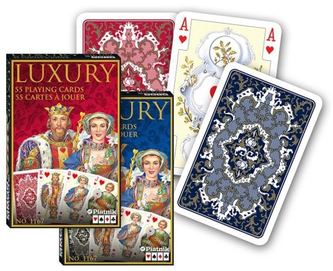 Karty pojedyncze Luxury Talia 55 kart Piatnik Karty pojedyncze Luxury Talia 55 kart Piatnik
