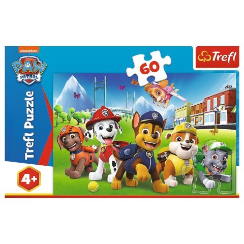 Puzzle 60 elementów Na polanie Psi Patrol Trefl Puzzle 60 elementów Na polanie Psi Patrol Trefl