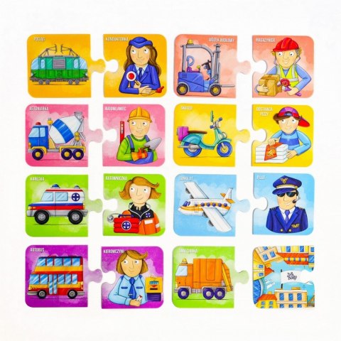 Puzzle dwuelementowe Strażak czy astronautka? Kim będę, gdy dorosnę? Muduko Puzzle dwuelementowe Strażak czy astronautka? Kim będę, gdy dorosnę? Muduko