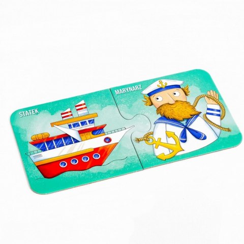 Puzzle dwuelementowe Strażak czy astronautka? Kim będę, gdy dorosnę? Muduko Puzzle dwuelementowe Strażak czy astronautka? Kim będę, gdy dorosnę? Muduko