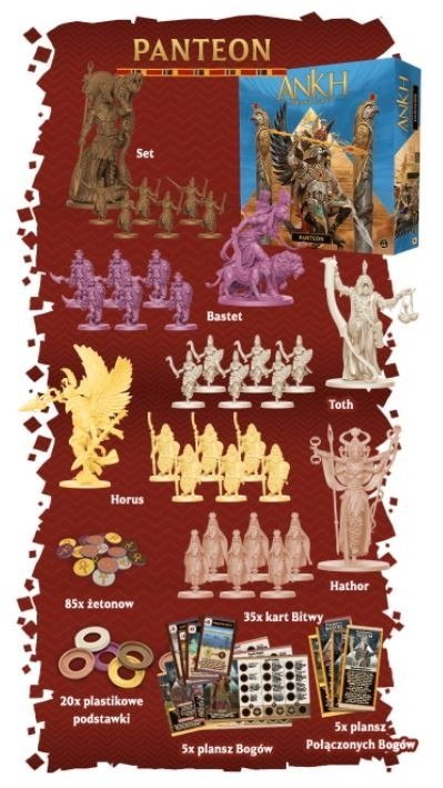 Dodatek Panteon do gry ANKH (PL) Portal Games Dodatek Panteon do gry ANKH (PL) Portal Games
