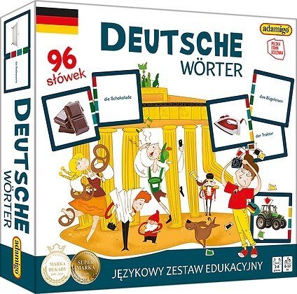 Gra Deutsche Worter - językowy zestaw edukacyjny Adamigo Gra Deutsche Worter - językowy zestaw edukacyjny Adamigo
