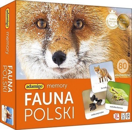 Gra Memory - Fauna Polski Adamigo Gra Memory - Fauna Polski Adamigo