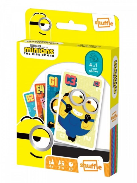 Gra karciana Shuffle Fun 4w1 Minionki: Wejście Gru Cartamundi Gra karciana Shuffle Fun 4w1 Minionki: Wejście Gru Cartamundi