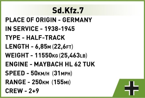Klocki Historical Collection Sd.Kfz. 7 Half-Track Cobi Klocki Klocki Historical Collection Sd.Kfz. 7 Half-Track Cobi Klocki