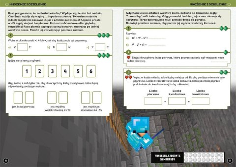 Książeczka Minecraft. Matematyka. Megazadania. 12+ Harper Collins Książeczka Minecraft. Matematyka. Megazadania. 12+ Harper Collins
