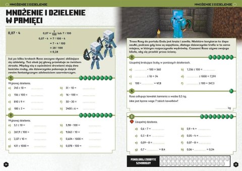 Książeczka Minecraft. Matematyka. Megazadania. 12+ Harper Collins Książeczka Minecraft. Matematyka. Megazadania. 12+ Harper Collins