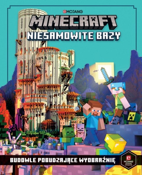Książeczka Minecraft. Niesamowite bazy. Budowle pobudzające wyobraźnię Harper Collins Książeczka Minecraft. Niesamowite bazy. Budowle pobudzające wyobraźnię Harper Collins