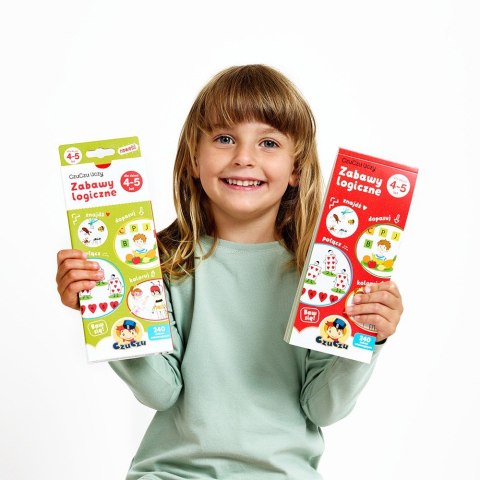 Książeczka Zabawy logiczne dla dzieci od 4-5 lat CzuCzu Książeczka Zabawy logiczne dla dzieci od 4-5 lat CzuCzu