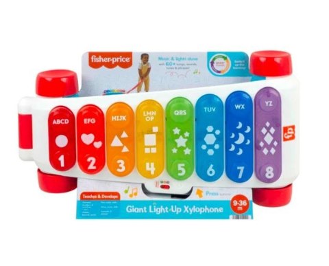 Zabawka muzyczna Duży edukacyjny ksylofon do ciągnięcia Fisher Price Zabawka muzyczna Duży edukacyjny ksylofon do ciągnięcia Fisher Price