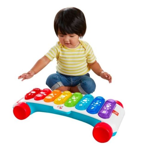 Zabawka muzyczna Duży edukacyjny ksylofon do ciągnięcia Fisher Price Zabawka muzyczna Duży edukacyjny ksylofon do ciągnięcia Fisher Price