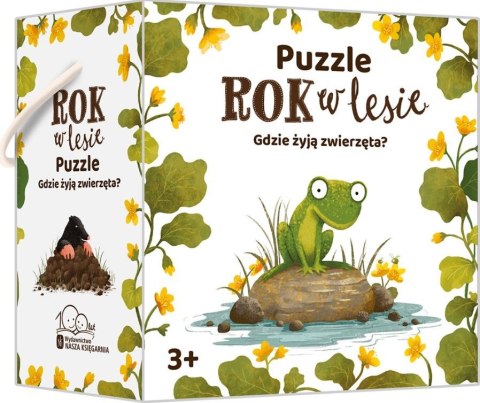Puzzle Rok w lesie. Gdzie żyją zwierzęta Nasza księgarnia Puzzle Rok w lesie. Gdzie żyją zwierzęta Nasza księgarnia