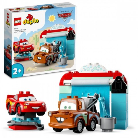 Klocki DUPLO 10996 Disney and Pixars Cars Zygzak McQueen i Złomek - myjnia LEGO Klocki DUPLO 10996 Disney and Pixars Cars Zygzak McQueen i Złomek - myjnia LEGO