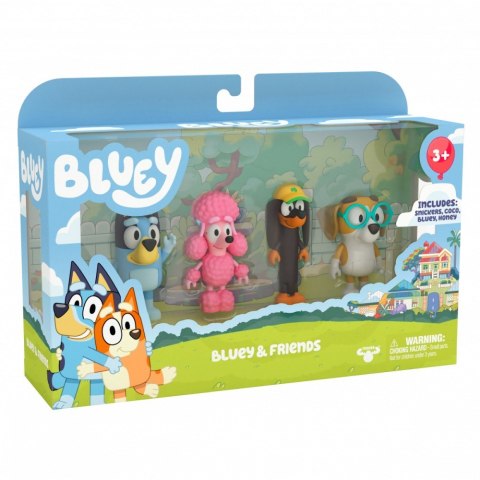 Figurki Bluey 4-pak Przyjaciele Tm Toys Figurki Bluey 4-pak Przyjaciele Tm Toys