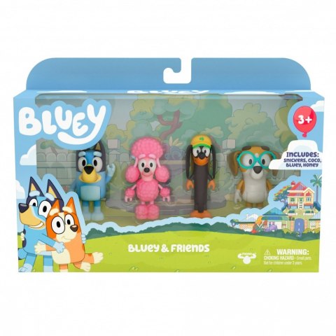 Figurki Bluey 4-pak Przyjaciele Tm Toys Figurki Bluey 4-pak Przyjaciele Tm Toys