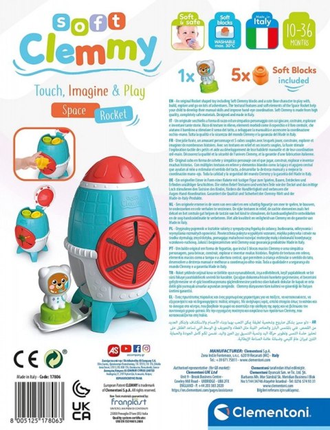 Klocki Clemmy Rakieta Sensoryczna Clemmy Clementoni Klocki Clemmy Rakieta Sensoryczna Clemmy Clementoni