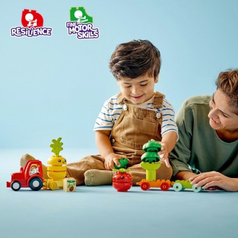 Klocki DUPLO 10982 Traktor z warzywami i owocami LEGO Klocki DUPLO 10982 Traktor z warzywami i owocami LEGO
