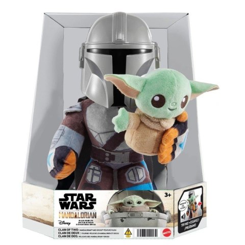 Pluszaki z funkcją Star Wars Klan dwóch Grogu i Mandalorianin Mattel Pluszaki z funkcją Star Wars Klan dwóch Grogu i Mandalorianin Mattel